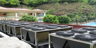 深圳厂房装修中水池热泵多功能机组